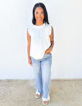 Load image into Gallery viewer, Annie Cotton Sleeveless Ruffled Top
