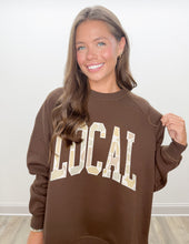 Load image into Gallery viewer, Local Girl Crescent Crew in Espresso