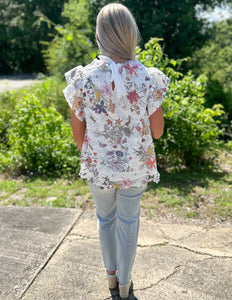 Hopelessly Romantic Floral Lace Blouse