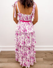 Load image into Gallery viewer, Here She Comes Floral Tiered Print Midi Dress