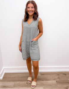 Nothing Sweeter Striped Knit Romper