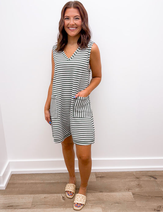 Nothing Sweeter Striped Knit Romper