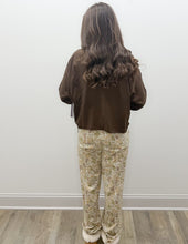 Load image into Gallery viewer, Local Girl Boxy Crop LS Top in Espresso