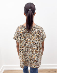 Believe In The Good Leopard Short Sleeve Top