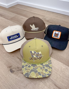 Old Row Outdoors Flying Duck Rope Hat in Brown