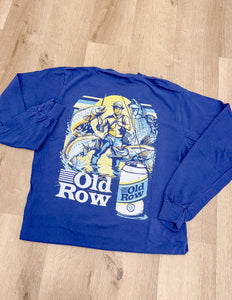 Old Row Vintage Fishing Pocket LS Tee