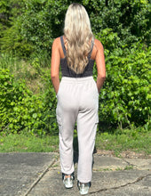 Load image into Gallery viewer, Lost in My Fairy Tale Scuba Cargo Joggers Mocha Cream