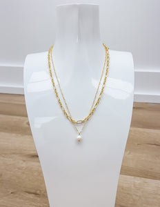 Kendra Scott Ashton Multi Strand Necklace in Gold/Freshwater Cultured Pearl