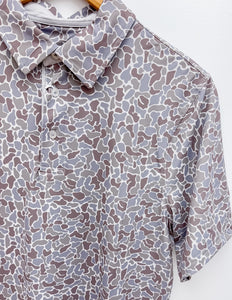 Southern Shirt Men's Hunters Hideaway Printed Polo in Ridgeline