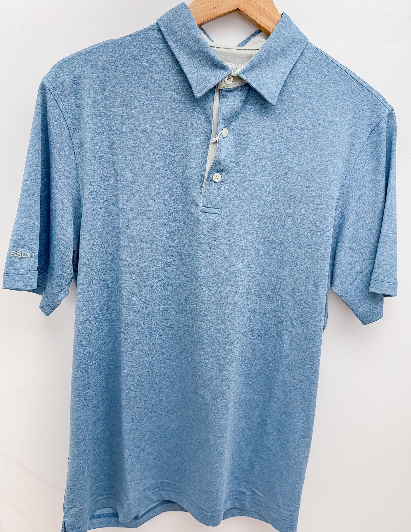Southern Shirt Co. Men's Grayton Heather Polo in Tempest