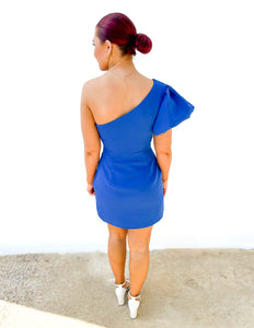 On My Way To You One Shoulder Mini Dress
