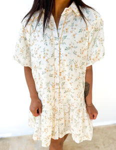 Just Take It Home Bubble Sleeve Dress