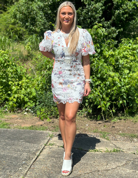 Keep Your Eyes on Me Floral Dress