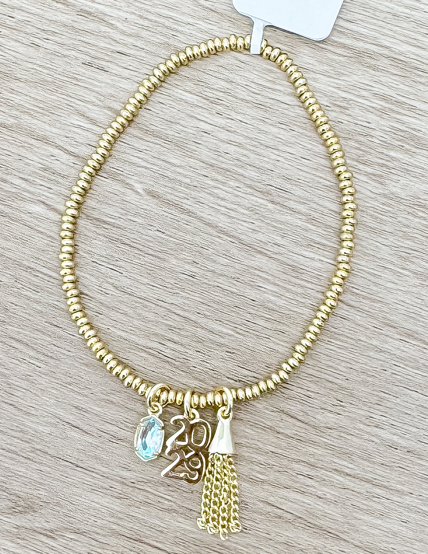 Kendra Scott 2029 Grad Stretch Bracelet in Gold Dichroic Glass