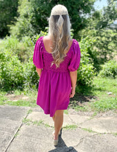 Load image into Gallery viewer, Hammer to the Heart Textured Dress Magenta