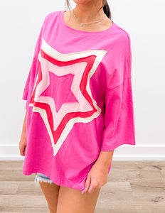 Staying The Same Star Patched Top