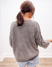 Load image into Gallery viewer, Never Leaving 3/4 Sleeve Boxy Sweater Top