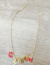 Load image into Gallery viewer, Game Day Charm Necklace - Rebs
