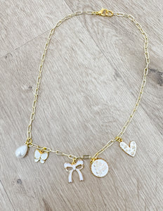 Be Free Gold Charm Necklace
