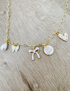 Be Free Gold Charm Necklace