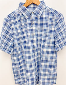 Vineyard Vines Coskata Plaid Island Slub SS Shirt in Coastline