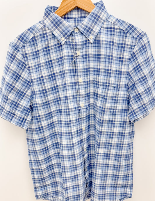 Vineyard Vines Coskata Plaid Island Slub SS Shirt in Coastline