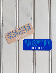 Versatile Boutique Logo Sticker Peach