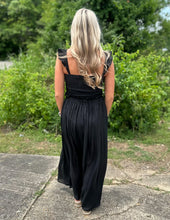 Load image into Gallery viewer, Thanks for the Memories Smocked Top &amp; Maxi Skirt Set Black