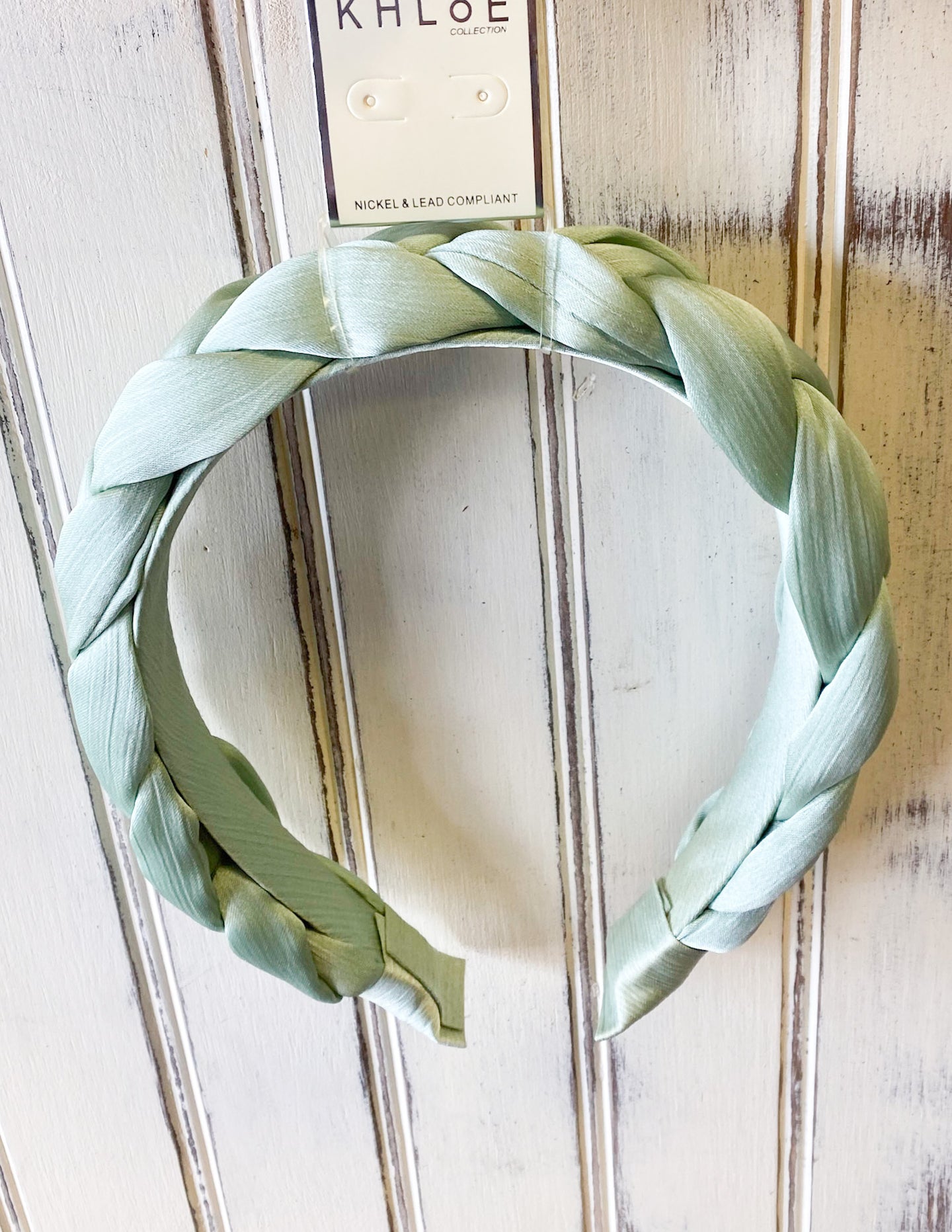 Here We Go Again Braided Headband Mint