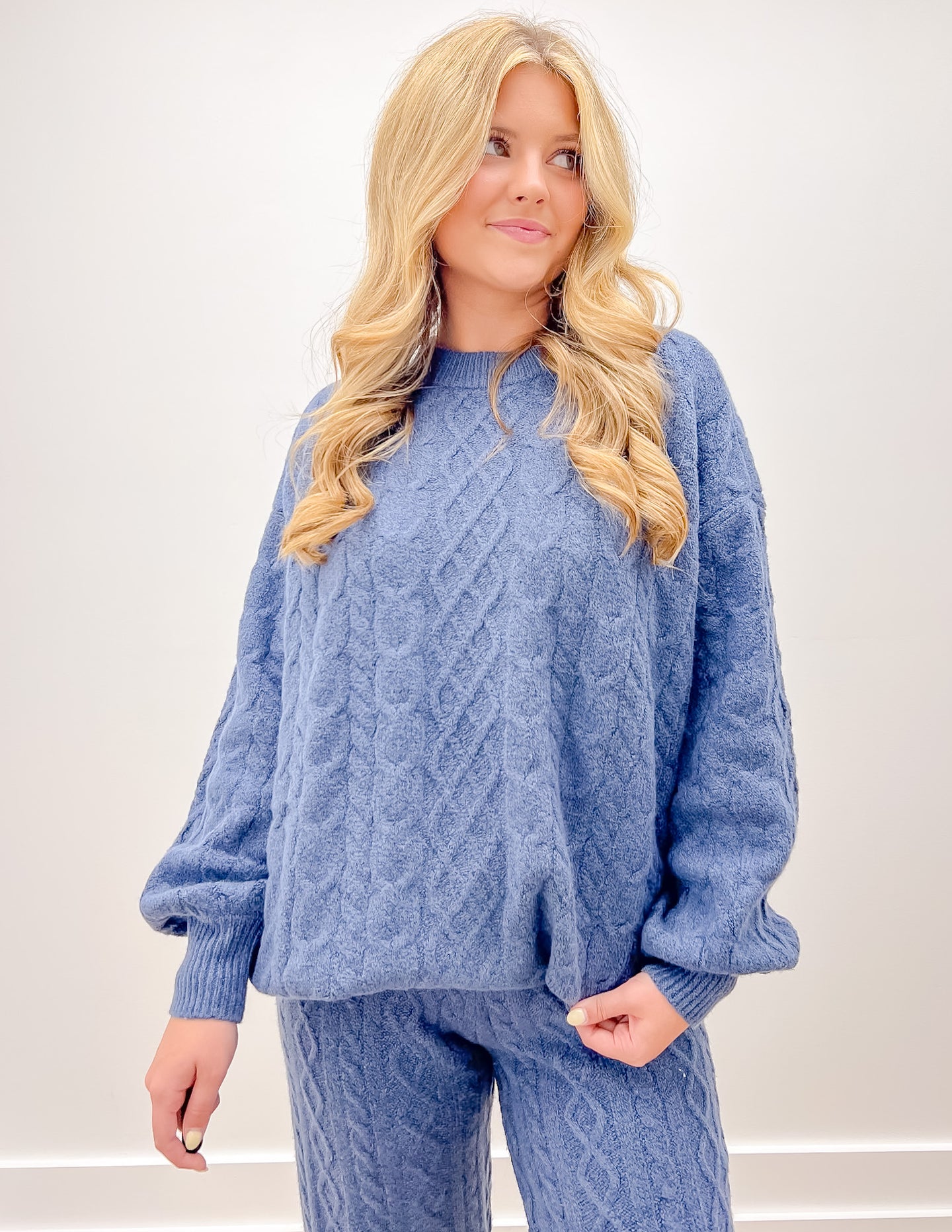 Southern Shirt Women's Comfy/Cozy Cable Sweater in Windsor