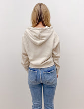 Load image into Gallery viewer, Loving How I Am Living Basic Fleece Half Zip Hoodie in Beige