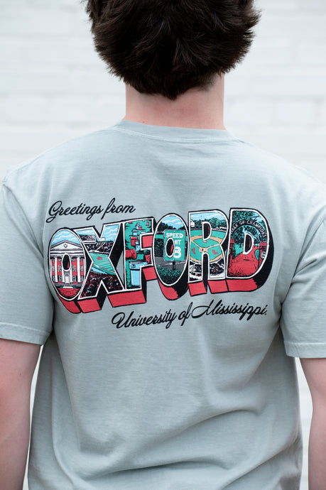 Ole Miss Greeting From Oxford SS Tee