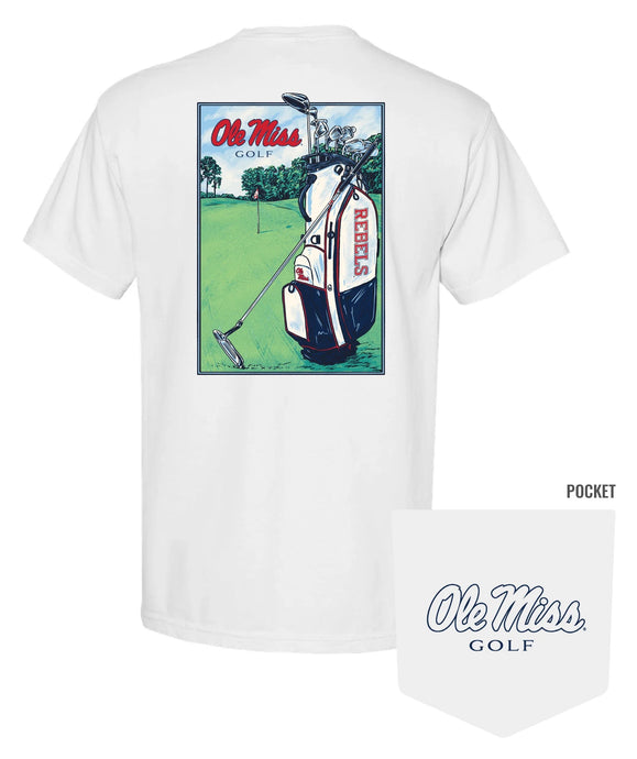 Ole Miss Rebels Cart Bag SS Tee
