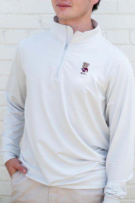 Mississippi State Walking Bully Stripe 1/4 Zip Pullover