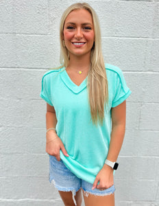 The High Road Ribbed Top Mint
