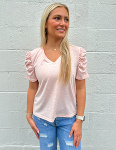 Taking it Slow Relaxed Fit Top Blush