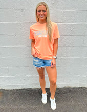 Load image into Gallery viewer, Versatile Boutique Logo SS Tee Neon Cantaloupe