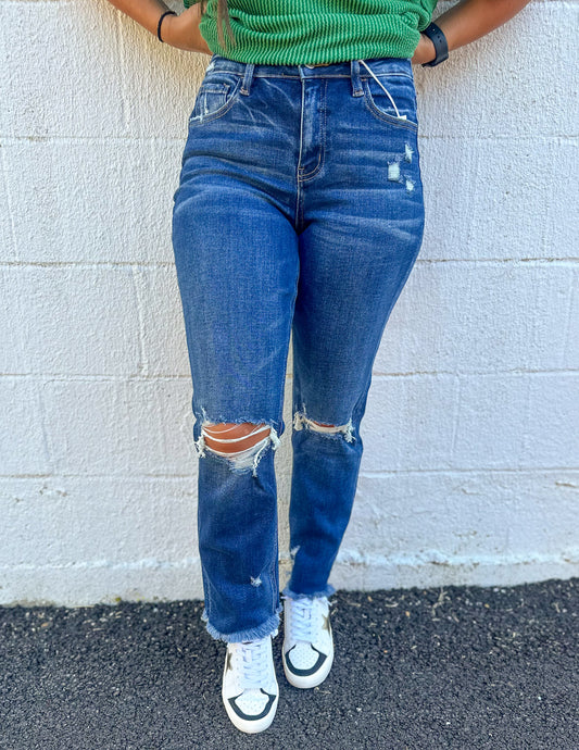 Harder to Breathe High Rise Straight Leg Jeans