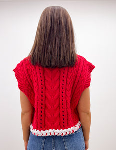 Never Getting Old Drop Shoulder Contrast Stitch Sweater