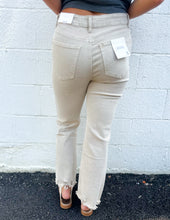 Load image into Gallery viewer, Every Little Step Distressed Jeans Sand Beige