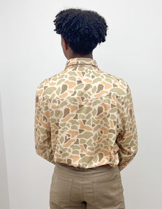 Burlebo Performance Western LS Shirt in Venado Camo