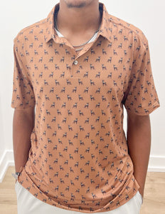 Burlebo Performance Polo in Whitetail Deer Brown