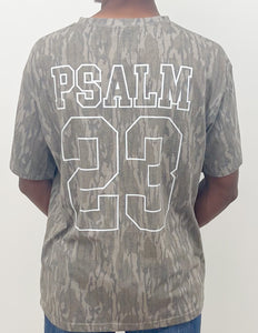 Psalms 23 Front & Back Verse SS Tee in Bottomland Camo