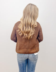 It's Time To Go Front Tie Knit Sweater Top
