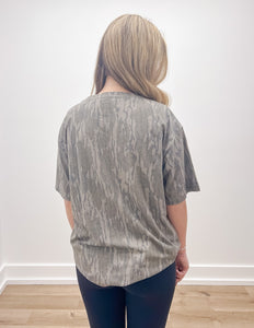 Pink Mississippi Graphic SS Tee in Bottomland Camo