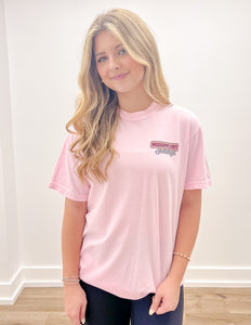 Mississippi State Groovy Campus SS Tee in Blossom