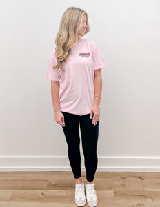 Mississippi State Groovy Campus SS Tee in Blossom