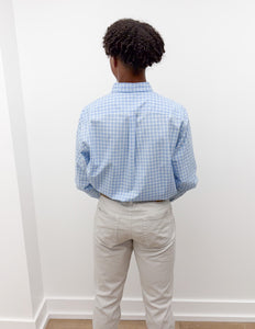 Vineyard Vines Tobago Check Saltwater Wash Shirt in Jake Blue