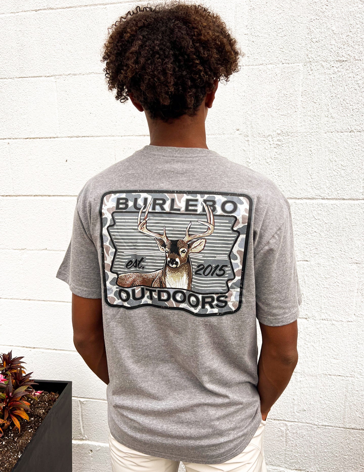 Burlebo Camo Buck Patch SS Tee