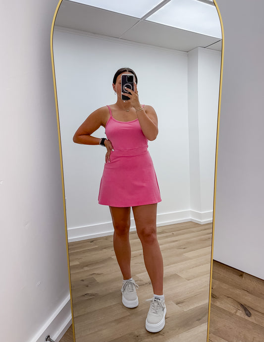 Give Me A Chance Mineral Wash Cami Dress in Pink
